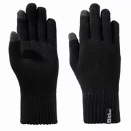 Rękawiczki - Rękawice Jack Wolfskin RIB GLOVE black - L - miniaturka - grafika 1