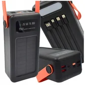 Powerbanki - Zestaw Powerbank Solarny Ładowarka Fumo Pro 50000mAh 8xUSB Latarka Kable - miniaturka - grafika 1