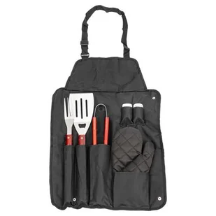 MIRPOL Zestaw akcesoriów do grilla z fartuchem MIR-HD002 7 elementów - Zestawy do grillowania - miniaturka - grafika 1