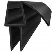 Uszczelki - 160 cm USZCZELKA USZCZELKI CZARNE DO KABINY PRYSZNICOWEJ DRZWI PARAWANU DOLNA OKAPNIK 4 5 6mm 1.6 Metra - miniaturka - grafika 1