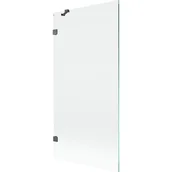 Parawany nawannowe - Mexen Lunar parawan nawannowy 1-skrzydłowy 90 x 150 cm, transparent, gun gray szczotkowany - 897-090-000-66-00 - miniaturka - grafika 1