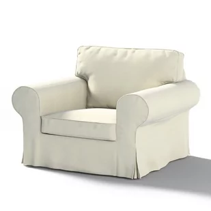 Dekoria Pokrowiec na fotel Ektorp śmietankowa biel 103 x 82 x 73 cm Velvet 612-704-10 - Pokrowce na meble - miniaturka - grafika 1