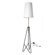 Lampy stojące - Metalowa lampa stojąca z białym abażurem 51-07322 z serii TAFLO  - miniaturka - grafika 1