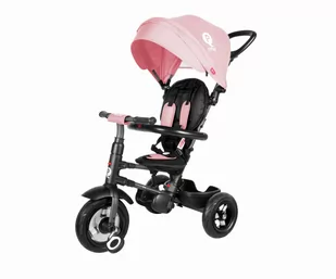 Qplay Rowerek Trójkołowy Rito Rubber Pink - Rowerki trójkołowe - miniaturka - grafika 1