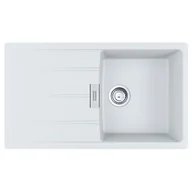 Zlewozmywaki - Franke Centro CNG 611-86 GSC Zlewozmywak granitowy jednokomorowy 86x50 cm biały polarny 114.0687.327 - miniaturka - grafika 1