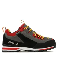 Buty trekkingowe męskie - Trekkingi Alpina Royal 627M-1 Czarny - miniaturka - grafika 1