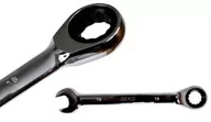 Klucze i nasadki - Geko Klucz płasko oczkowy z grzechotką 16mm grzechotka G10316 - miniaturka - grafika 1