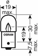 Żarówki samochodowe - Żarówka R10W 24V 10W Osram 5637 - miniaturka - grafika 1