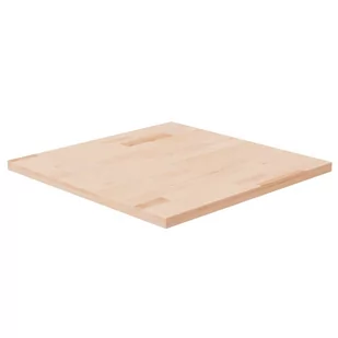Kwadratowy blat do stolika, 60x60x2,5 cm, surowe drewno dębowe - Blaty meblowe i parapety okienne - miniaturka - grafika 1