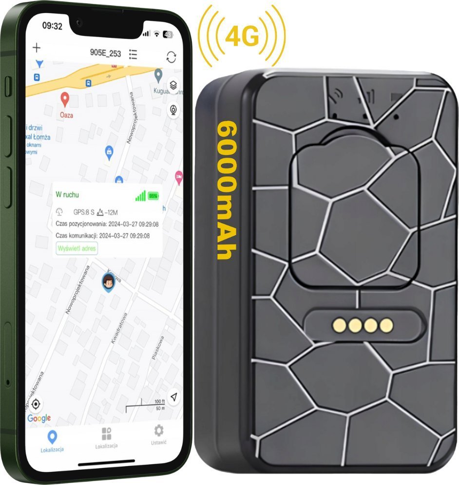 Moduł GPS Spreest LOKALIZATOR GPS 4G MINI DO POJAZDÓW ROWERU AUTA MAGNES TRACKER G50M 6000mAh