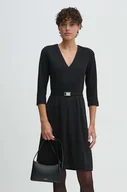 Sukienki - Calvin Klein sukienka kolor czarny mini rozkloszowana K20K207471 - miniaturka - grafika 1