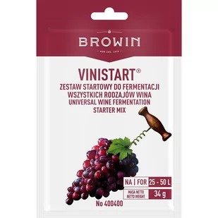 Browin Vinistart, 34 g - Domowy wyrób alkoholu - miniaturka - grafika 1