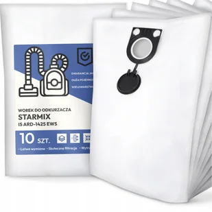 10x Worek do Odkurzacza Starmix Is ARD-1425 Ews Syntetyczny Tekstylny G9 - Worki do odkurzaczy - miniaturka - grafika 1