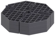 Inne materiały budowlane - Plastikowa podkładka podpora tarasowa pod płyty 16 mm czarna DDP 016 - miniaturka - grafika 1