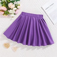 Spódnice - TEMU Spódnica Damska Wysoki Stan - Jednokolorowa, Elastyczna , Lekka Spódniczka na Wiosnę/, Uniwersalny Krój, Nieprześwitująca Tkanina, Pranie w - miniaturka - grafika 1
