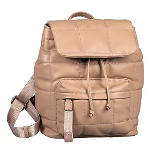 TOM TAILOR Damski plecak Carolin, camel, M, piaskowy, m - Torebki damskie - miniaturka - grafika 1