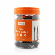 Kable USB - Kabel VIDVIE DC09 USB/Micro 2.1A, 1m czarny 30 szt. - miniaturka - grafika 1