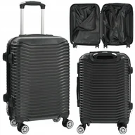 Walizki - KABINOWA WALIZKA PODRÓŻNA na KÓŁKACH 34 L BAGAŻ PODRĘCZNY ABS do SAMOLOTU - miniaturka - grafika 1