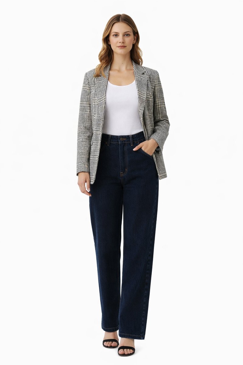 LEVI'S JEANSY DAMSKIE Z SZEROKIM DOŁEM I WYSOKIM STANEM 26/32 1I4A