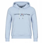 Bluzy męskie - TOMMY HILFIGER Est 1985 Bluza Męska z Kapturem Błękitna Premium r. XXL - miniaturka - grafika 1