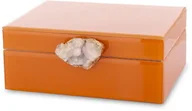 Biżuteria - akcesoria - Szkatułka kasetka na biżuterię szklana glamour 8x19x17,5 179054 - miniaturka - grafika 1