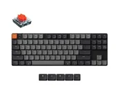 Klawiatury - Keychron K1X Low Profile Red Switch RGB HS TKL 80% K1X-H1 - miniaturka - grafika 1