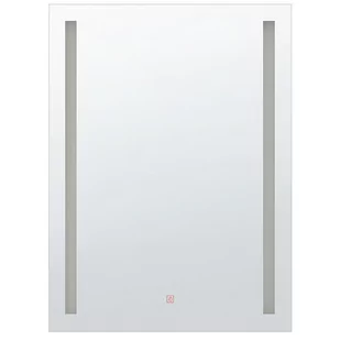 Beliani Lustro ścienne LED 70 x 90 cm srebrne MARNE - Lustra - miniaturka - grafika 1