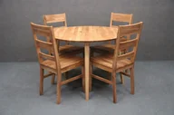 Stoły - Stół Okrągły 105 Cm + 4 Krzesła 103 B 5185 - miniaturka - grafika 1