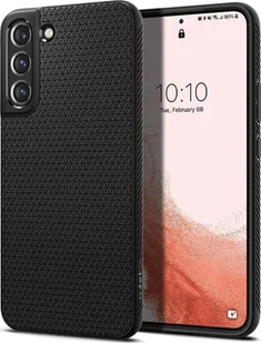 Spigen Etui Braders Spigen Liquid Air do Galaxy S22 Matte Black - Etui i futerały do telefonów - miniaturka - grafika 1