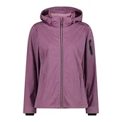 Kurtki damskie - CMP - damska kurtka Softshell Melange z odpinanym kapturem, Różowy Fluo Mel, 40 - miniaturka - grafika 1