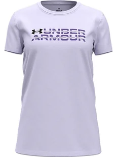 Under Armour Koszulka w kolorze fioletowym - Koszulki i topy damskie - miniaturka - grafika 1