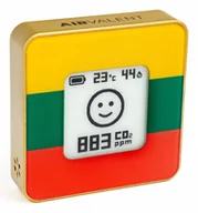 Stacje pogodowe - AIRVALENT AIRV-FLLT cyfrowa stacja meteorologiczna Złoto, Zielony, Czerwony, Żółty Bateria - miniaturka - grafika 1