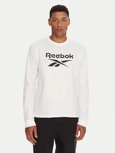 Reebok Longsleeve RK25138CCM Biały Regular Fit - Koszulki męskie - miniaturka - grafika 1