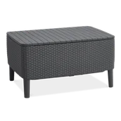 Stoły ogrodowe - KETER Stolik ogrodowy 56 x 76 cm ze schowkiem SALEMO - miniaturka - grafika 1