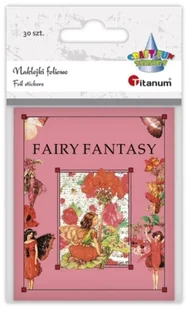 Naklejki foliowe Fairy Fantasy wróżki różowe 30szt - Titanum - Szkolne artykuły papiernicze - miniaturka - grafika 1