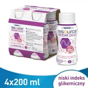 Odchudzanie i oczyszczanie - NESTLE Resource diabet plus truskawka 4 x 200 ml - miniaturka - grafika 1