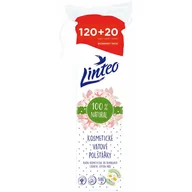 Waciki, płatki i patyczki kosmetyczne - LINTEO LINTEO Płatki kosmetyczne Linteo 120 + 20 szt - miniaturka - grafika 1