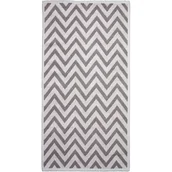 Dywany - Beżowy chodnik bawełniany Vitaus Zikzak, 80x200 cm - miniaturka - grafika 1