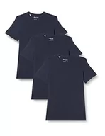 Koszulki męskie - SELECTED HOMME T-shirt męski, 3-pak, bawełna, granatowy blezer, XL - miniaturka - grafika 1