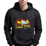 Bluzy męskie - Bluza Unisex INACTIVE WEAR Simpsonowie Czarny Rozmiar M - miniaturka - grafika 1