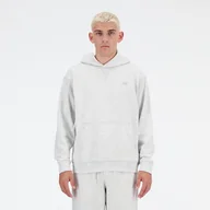 Bluzy męskie - Bluza męska New Balance MT41534AHH szara - miniaturka - grafika 1