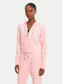Bluzy damskie - Juicy Couture Bluza Madison JCWA122001 Różowy Slim Fit - miniaturka - grafika 1