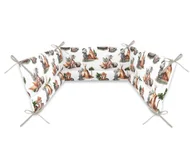 Ochraniacze do łóżeczka - Ochraniacz do łóżeczka 210x30 cm BAWEŁNA 100% TIPI - miniaturka - grafika 1