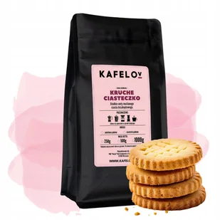 Kawa smakowa ziarnista 250 g Kruche Ciasteczko świeżo palona arabika - Cappuccino i kawy smakowe - miniaturka - grafika 1