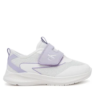 Sneakersy Calvin Klein Jeans Low Cut Velcro V1A9-82026-1697X S Biały - Buty dla dziewczynek - miniaturka - grafika 1