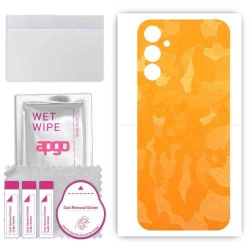 folia naklejka skórka strukturalna na TYŁ do Samsung Galaxy Jump3 - Moro Camo Żółty - apgo SKINS