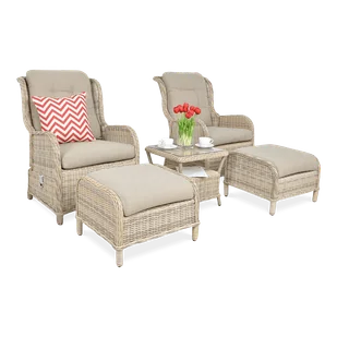 Zestaw wypoczynkowy SIENNA DUO PREMIUM Beige - Meble ogrodowe - miniaturka - grafika 1