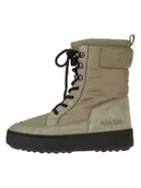Botki damskie - Moon Boot Skórzane botki "Ltrack Combat" w kolorze khaki - miniaturka - grafika 1