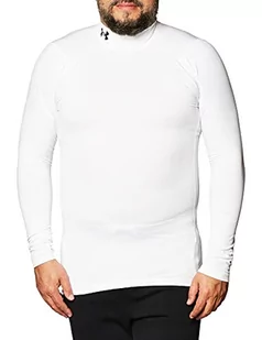 Under Armour Męska warstwa bazowa UA CG Armour Comp Mock, męska warstwa bazowa z dekoltem polo, termiczna koszulka z długim rękawem do zimowego biegania i jazdy na nartach z technologią Anti-Odour - Koszulki męskie - miniaturka - grafika 1