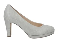 Czółenka - Buty damskie czółenka srebrne Gabor rozmiar 37 - miniaturka - grafika 1